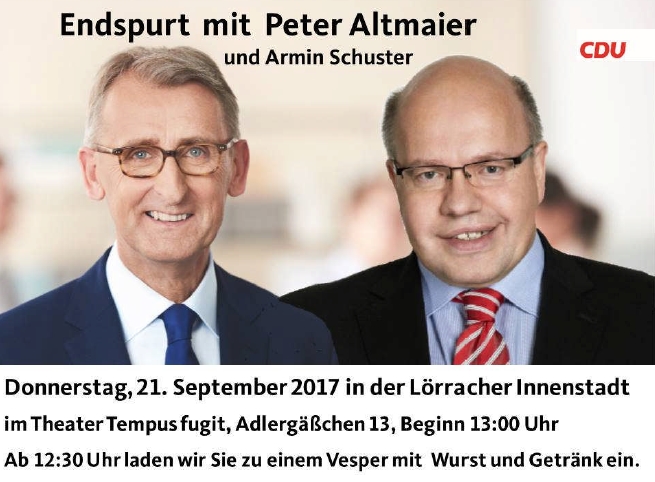 Armin Schuster und Peter Altmaier